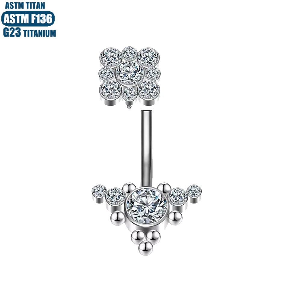 Labret piercing jewelry detail image
