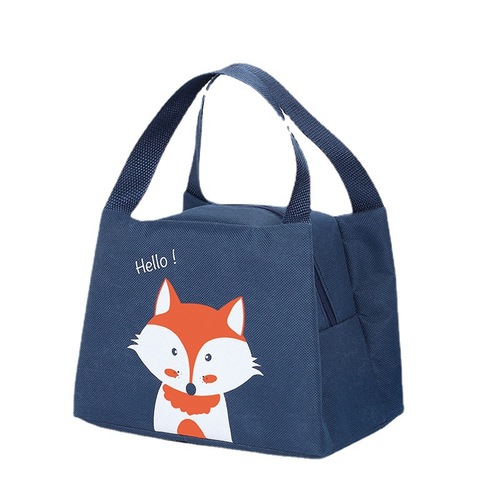 Portable lunch bag, lunch box bag, fresh-keeping outdoor picnic bag, winter thermal bag, cartoon cute pet lunch bag, ice bag