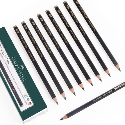 Alemán original Faber PITT mate dibujo a lápiz pintura para estudiantes de arte profesional 2B/4B/6B/14B