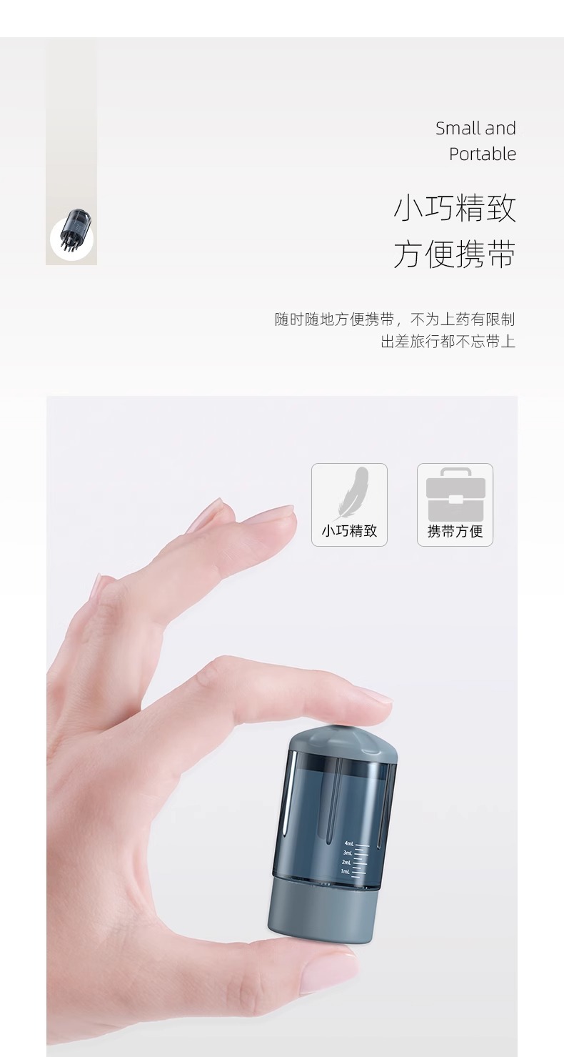 Minuo Scalp Application Roller Massage Comb Hair Growth Liquid Essential Oil Applicator Head Dihydral 1ml