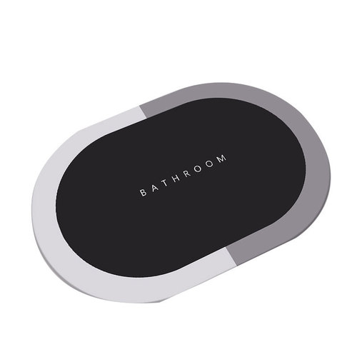 Bathroom door absorbent floor mat bathroom sink quick-drying foot mat diatom mud entry door mat toilet non-slip mat