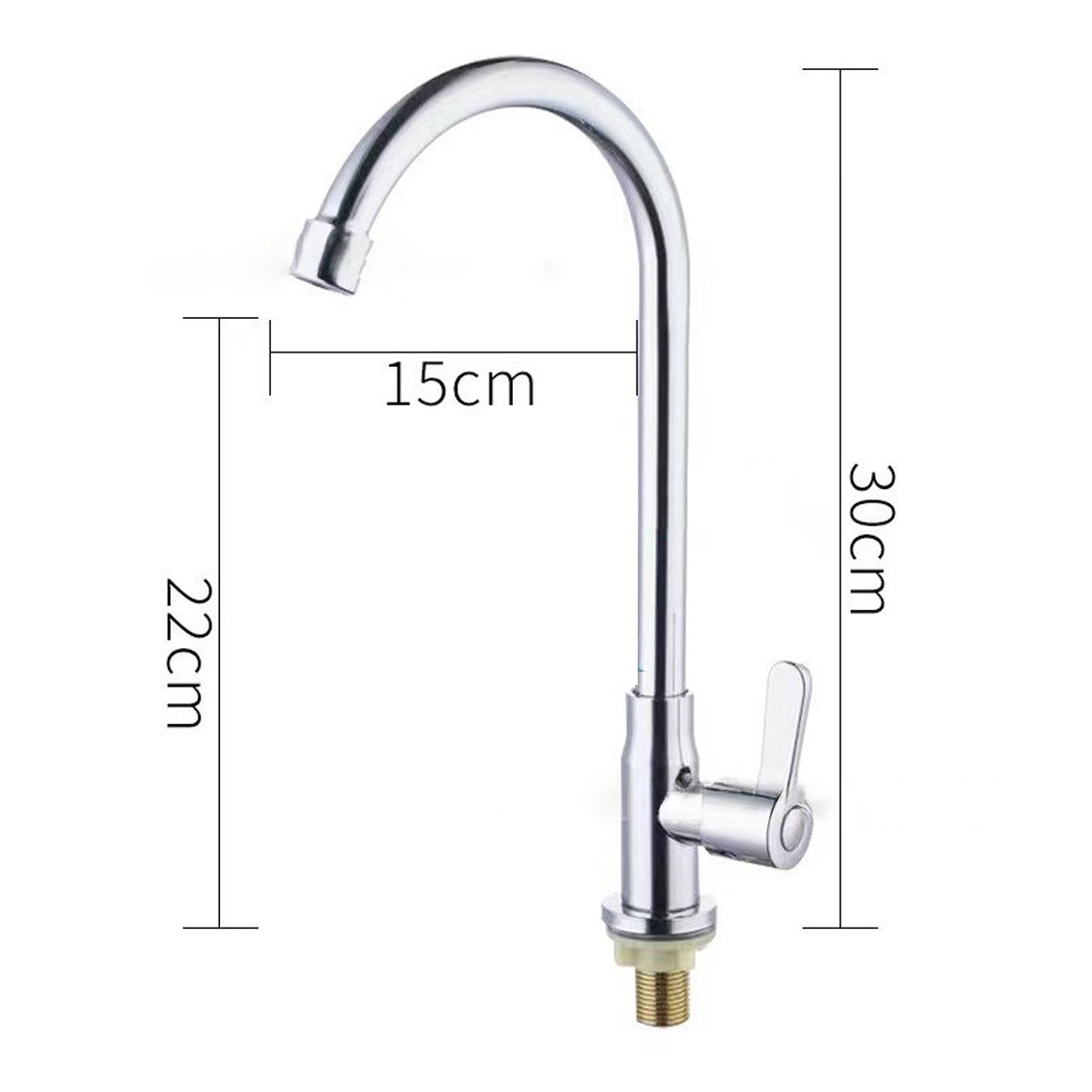 Acero inoxidable único grifo de agua fría de cocina caliente y frío hogar todo cobre válvula de mezcla de agua interruptor de doble propósito lavabo de verduras grifo de agua