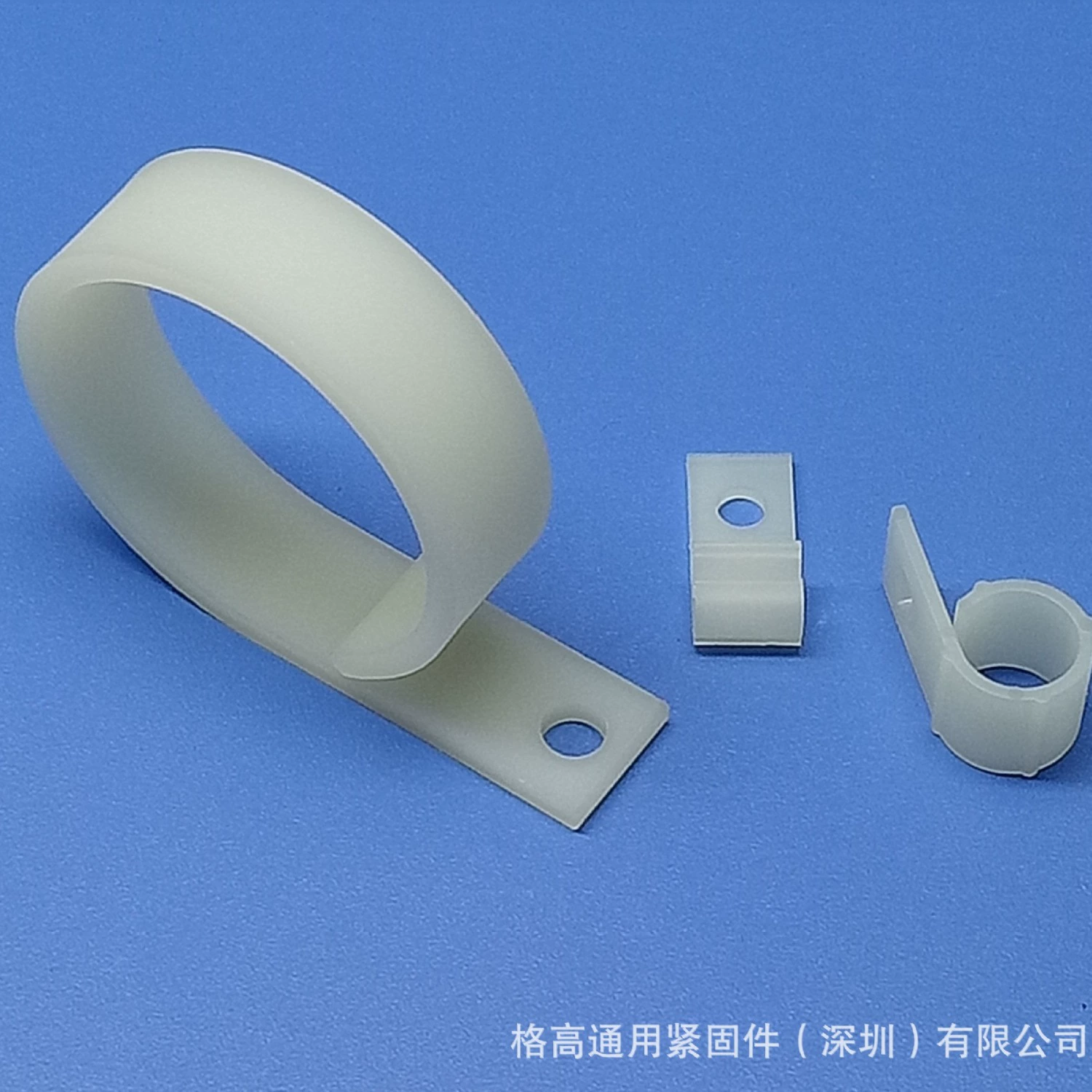 Нейлон натурального цвета, экологически чистый винт с фиксированным кольцом, серия GWHC, автомобильный крючок, фиксированная проволочная пряжка с винтом