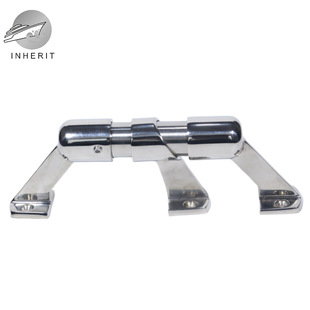 Stainless steel high pass high blocking bracket 22/25mm ship yacht bracket through hole Marine railing bracket