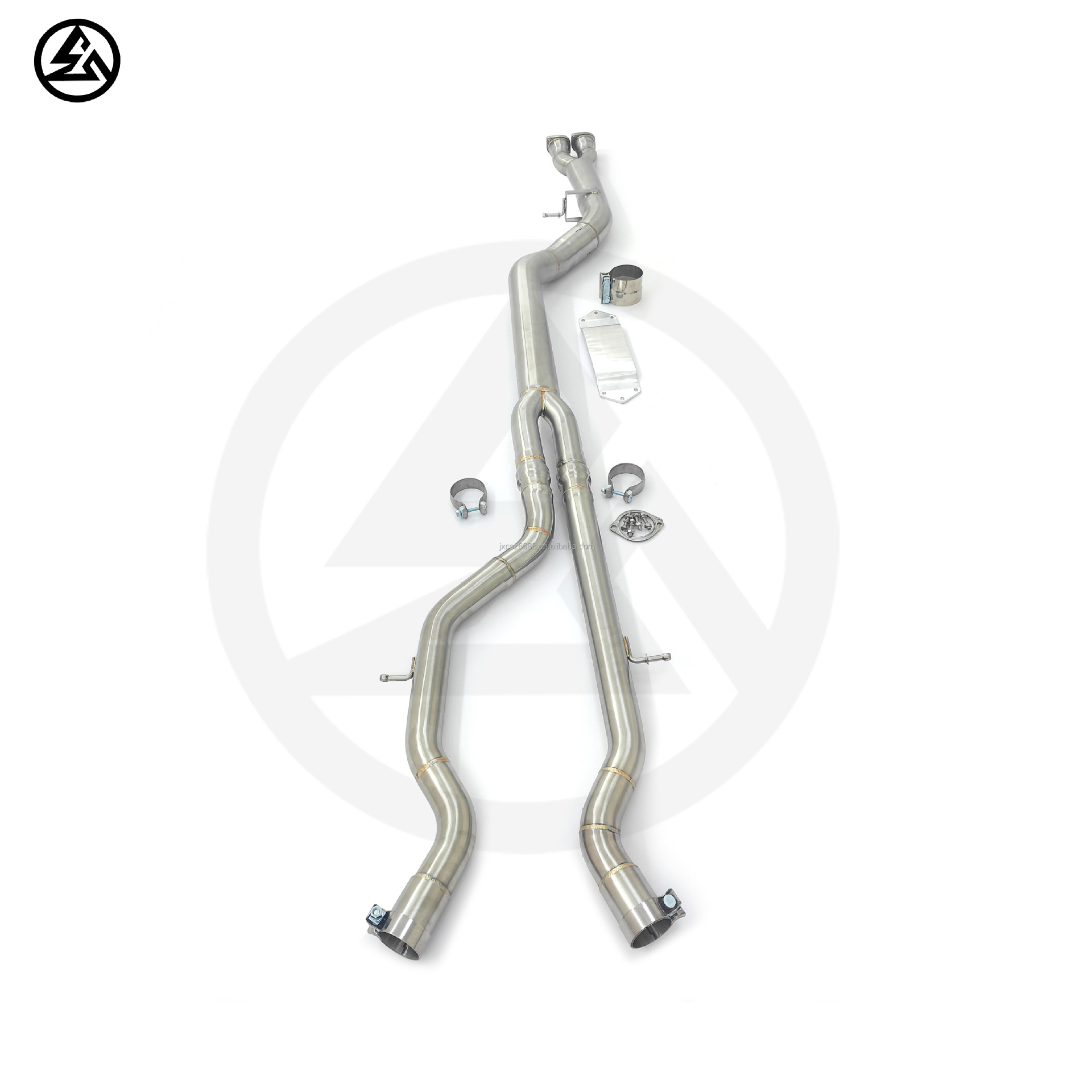 Suitable for BMW M3 F80 M4 F82 3.0T S55 middle pipe with bracket stainless steel exhaust pipe