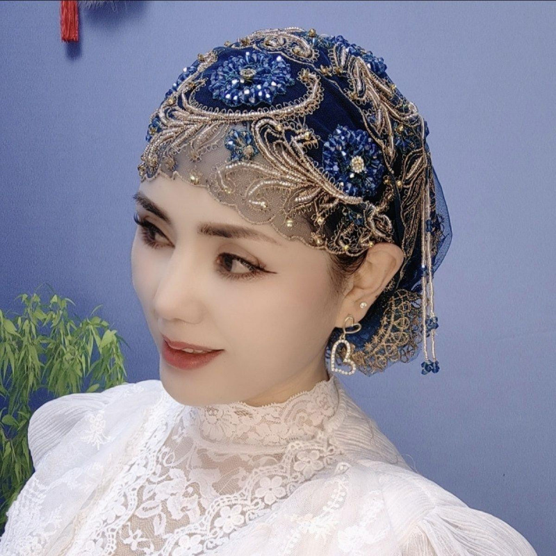 Nuevo bordado chal red red toallas bordadas sombrero hecho a mano pañuelo de encaje bolsa