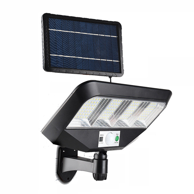 Solar al aire libre llevó la lámpara de calle solar inducción patio lámpara de pared inteligente lámpara de pared con control remoto