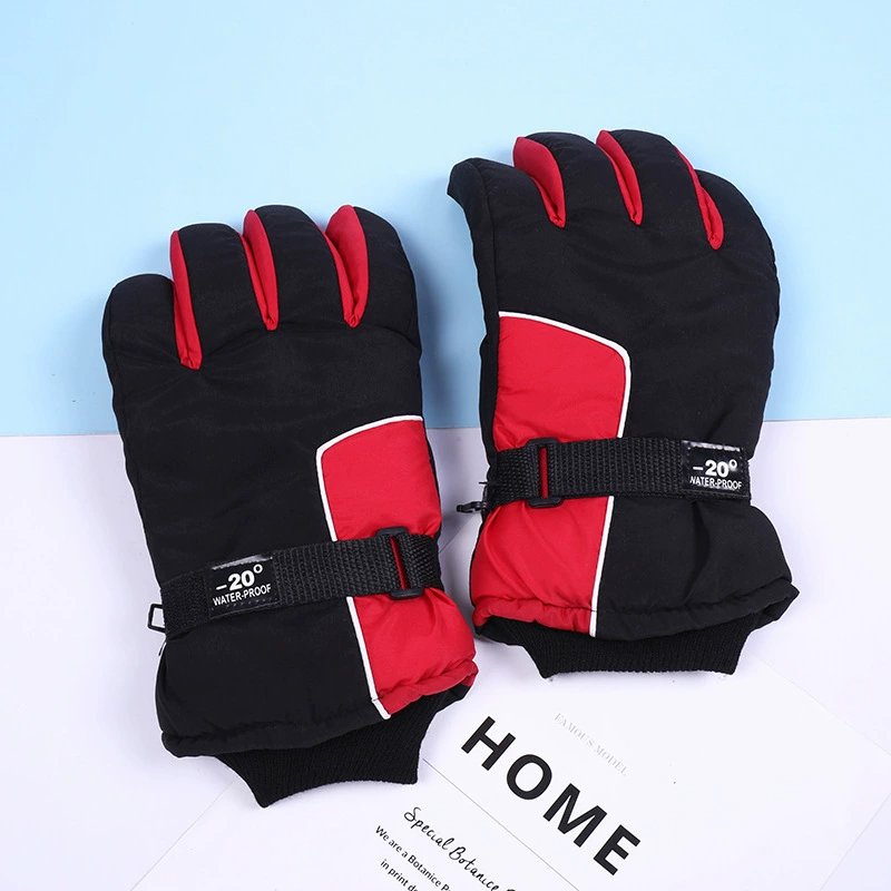 Children's ski keep warm waterproof gloves for boys