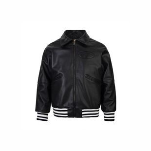 Alcatraz American Retro Pu Leather Jacket Ma1 Flight Motorcycle Jacket Cotton Coat Motorcycle Baseball Jacket Ins