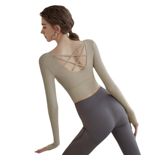 Yoga Wear Women 2025 Yoga Long Sleeve Top Sports Fitness Training Professional Pilates Breathable Set