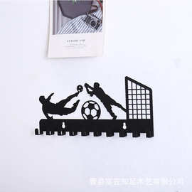 铁艺挂钩门后衣帽钩钥匙挂架收纳浴室毛巾架壁挂式置物架批发厂家