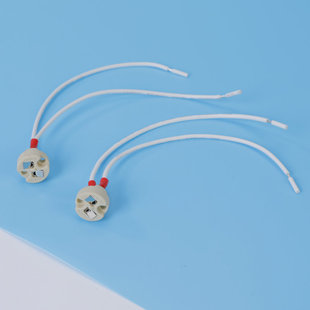 Factory in stock running volume European standard ceramic European standard MR16 ceramic lamp holder with 0.5 square silicone wire 15cm waterproof