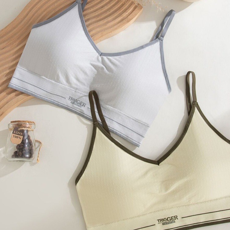 Shockproof Seamless Sports Vest Solid Color Anti-Light Gathering Thin Cup Comfortable Breathable Skin-Friendly Sports Vest for Girls Shockproof Seamless Sports Vest Solid Color Anti-Light Gathering Thin Cup Comfortable Breathable Skin-Friendly Sports Vest for Girls