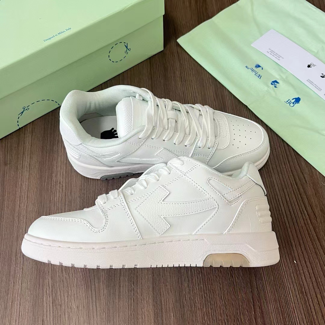 23 verano otoño marca de moda pareja zapatillas hombres Panda blanco zapatos ow cuero transpirable low Top Sneaker