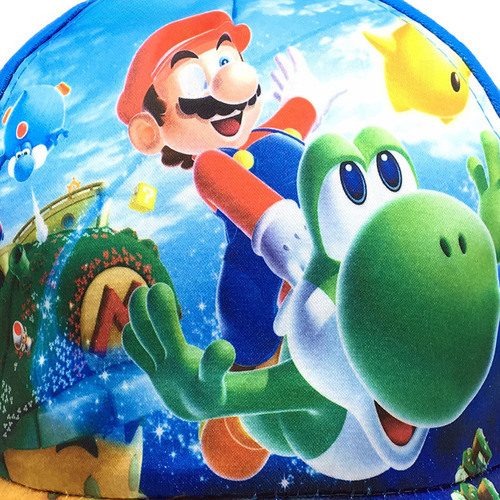 Super Mario Bros. character printed children's sun hat, baseball cap