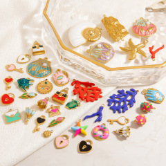 クロスボーダーステンレス鋼 DIY ジュエリーアクセサリーライト高級ハイエンド手作りネックレスブレスレットイヤリングアクセサリー女性のための
