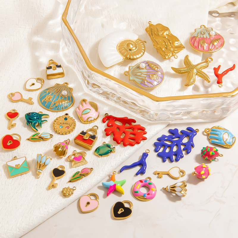 クロスボーダーステンレス鋼 DIY ジュエリーアクセサリーライト高級ハイエンド手作りネックレスブレスレットイヤリングアクセサリー女性のための|undefined