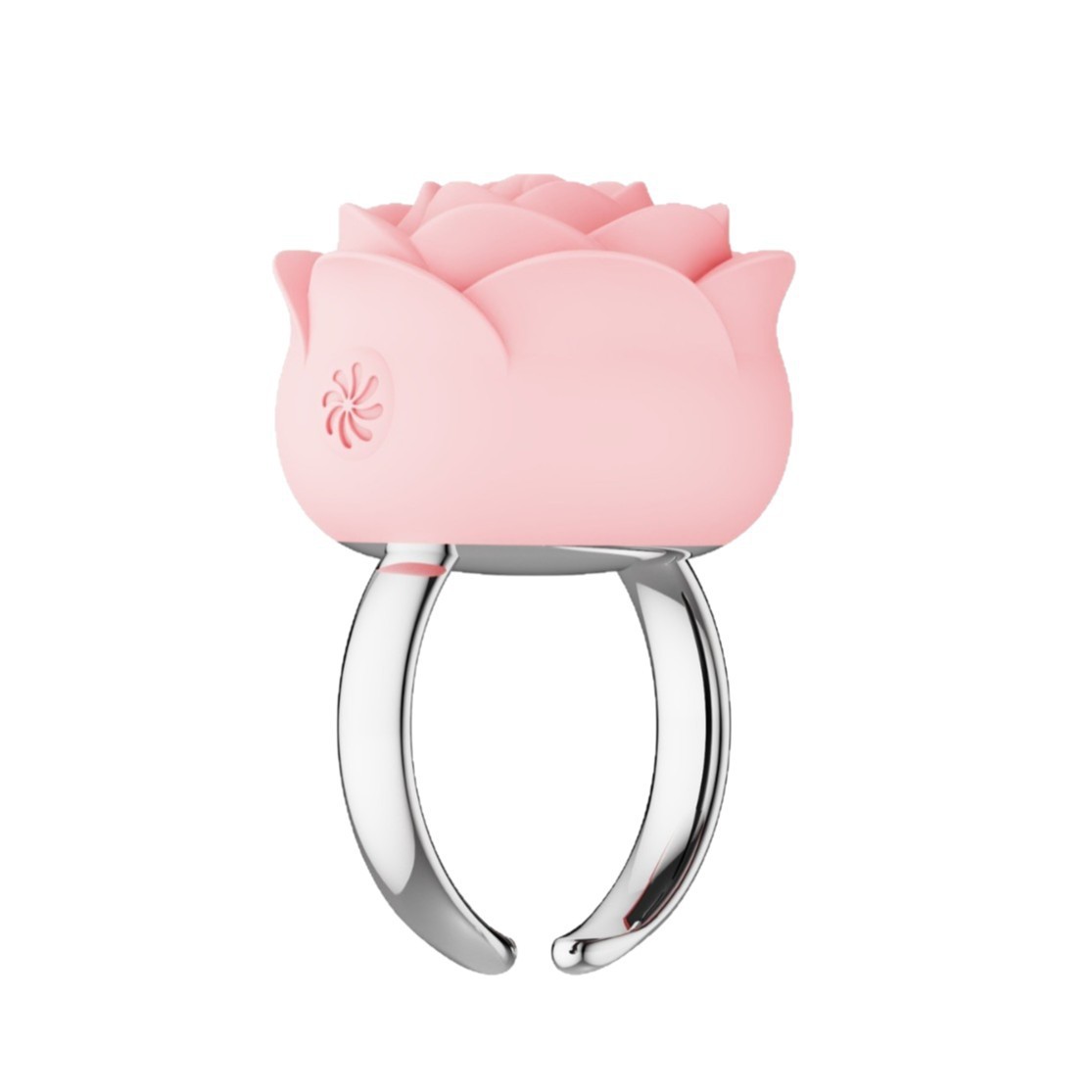 Rose Dolphin Vibrating Ring Necklace, Wearable Egg with Silicone Body and Quiet Motor — detail image 20
