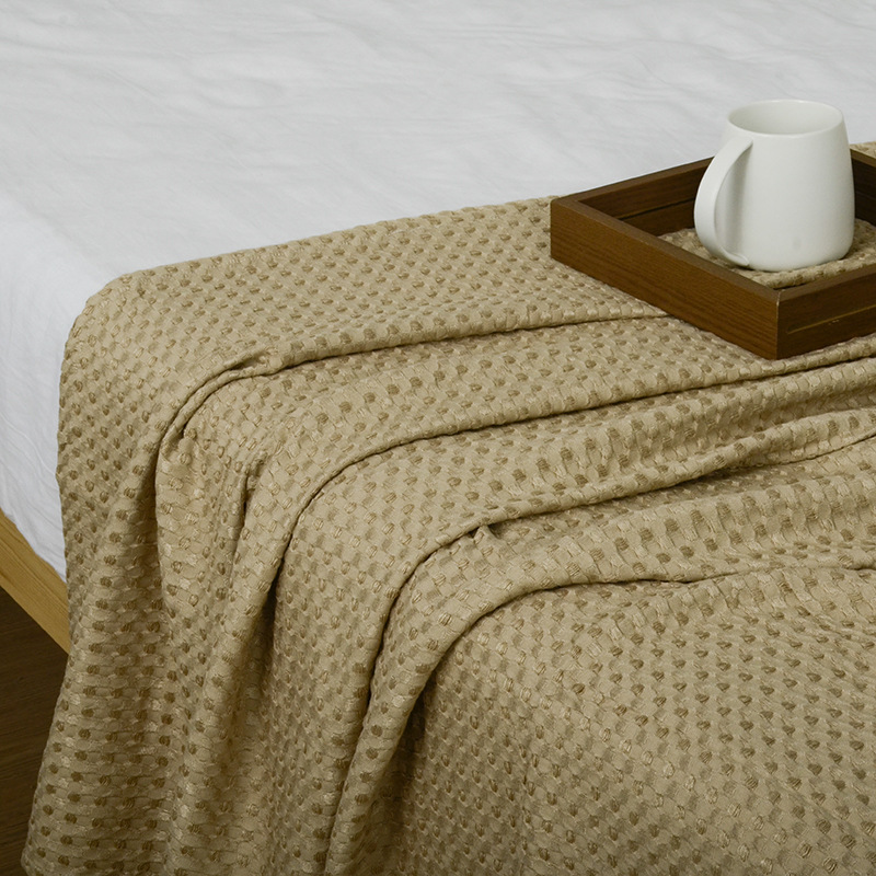 Mantas de fibra de bambú puro Amazon sólido color hotel toalla de cama comercio exterior crossing nórdico mantas personalizadas