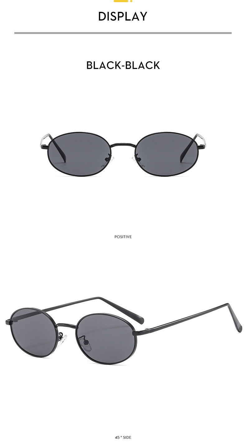 45g Weight Full Frame Glasses Structure Sunglasses Classification PC, UV400 Protection Lens Material Oval Frame Glasses Style Outdoor, Travel Occasion Solid Color Pattern Unisex Gender Streetwear Style Streetwear Solid Color PC UV400 Protection Oval Frame Full Frame Women's Sunglasses 10
