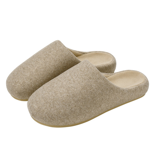 Japanese style cotton slippers for women, winter home indoor anti-slip couple's fuzzy slippers, winter household warm cotton slippers for men, wholesale