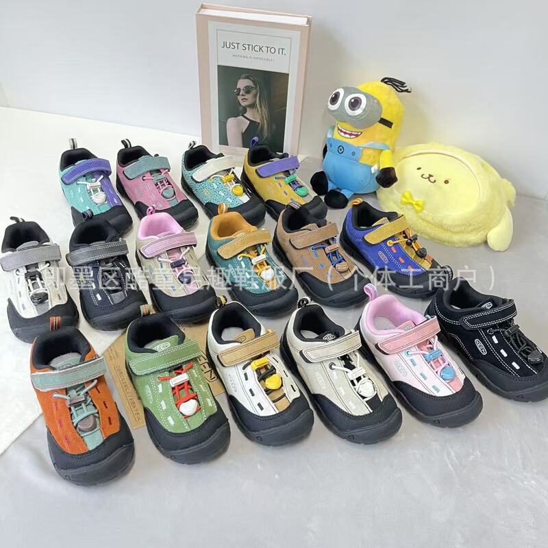Kn004 Top-Tier New Keen Children's Suede Outdoor Non-Slip Hiking and Mountaineering Shoes for Boys and Girls Sports Shoes