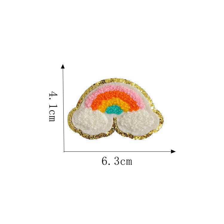 28 # 스몰 사이즈 무지개 * 접착제 * 둥근 심장 * 웃는 얼굴 사랑