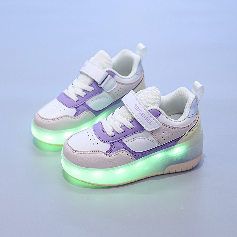 Heelys Shoes for Boys 2025 New Style with Lights, Two-Wheeled Girls' Four-Wheeled Invisible Automatic Wheel-Retracting Shoes, Kidsren's Roller Skates