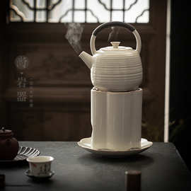 苏打釉煮茶壶围炉煮茶炭火炉电陶瓷明火可用烧水壶煮茶泡茶壶代发
