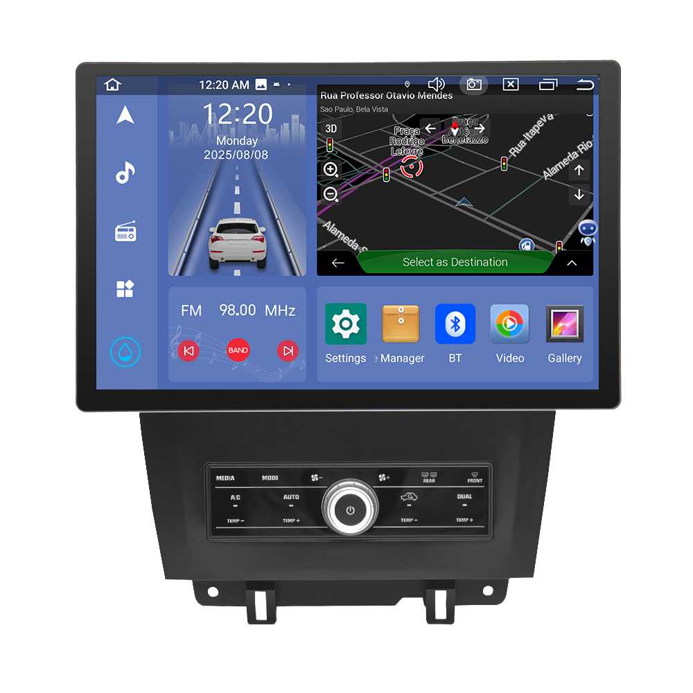 Aplicable a 13.3-pulgadas FORD caballo salvaje 10-14 FORD Mustang CarPlay coche Android navegación