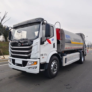 13-cubic-meter rear-loading garbage compactor truck, medium load capacity, for factories and enterprises, producing garbage compactor and transfer vehicles