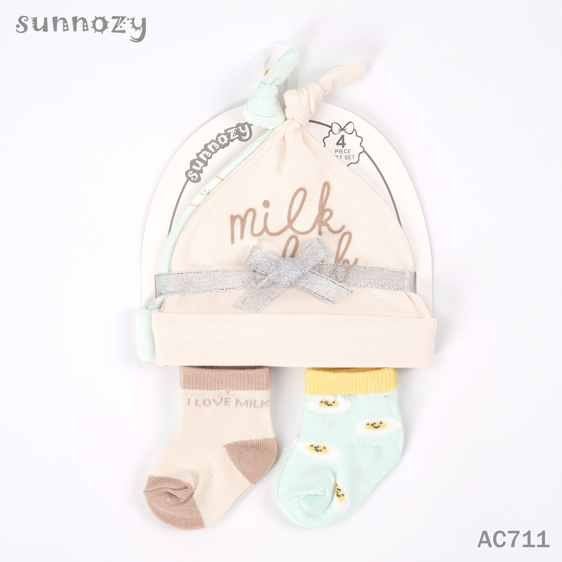 Sombreros para bebés, calcetines de 4 piezas, cuatro temporadas, bonitos bebés, gorras para bebés, accesorios para recién nacidos al por mayor image 13