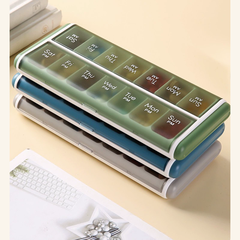 (Cross-border trading), handheld storage box, plastic container, new collection, 14 cells