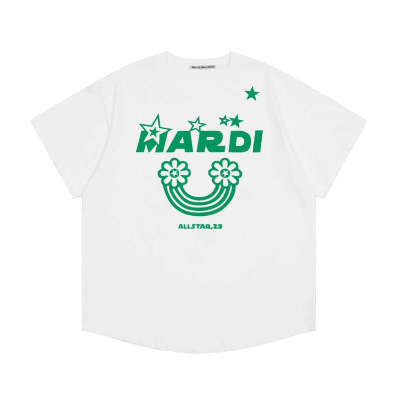 【カウンター品質】韓国マルディトレンドブランド半袖Tシャツリトルデイジードーマンプリントラウンドネックピュアコットンクロスボーダー|undefined