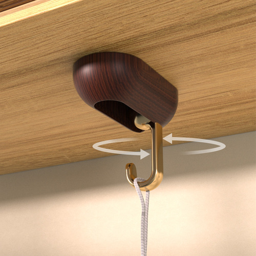 No-punch hook, adhesive hook, load-bearing door rear clothes hanger, bathroom kitchen wall, traceless paste, 360-degree rotation