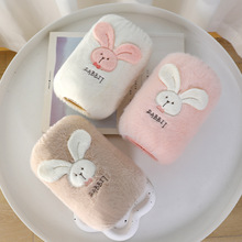 可爱袖套女秋冬季2025新款套袖办公室羽绒服防脏护袖毛绒短款袖头