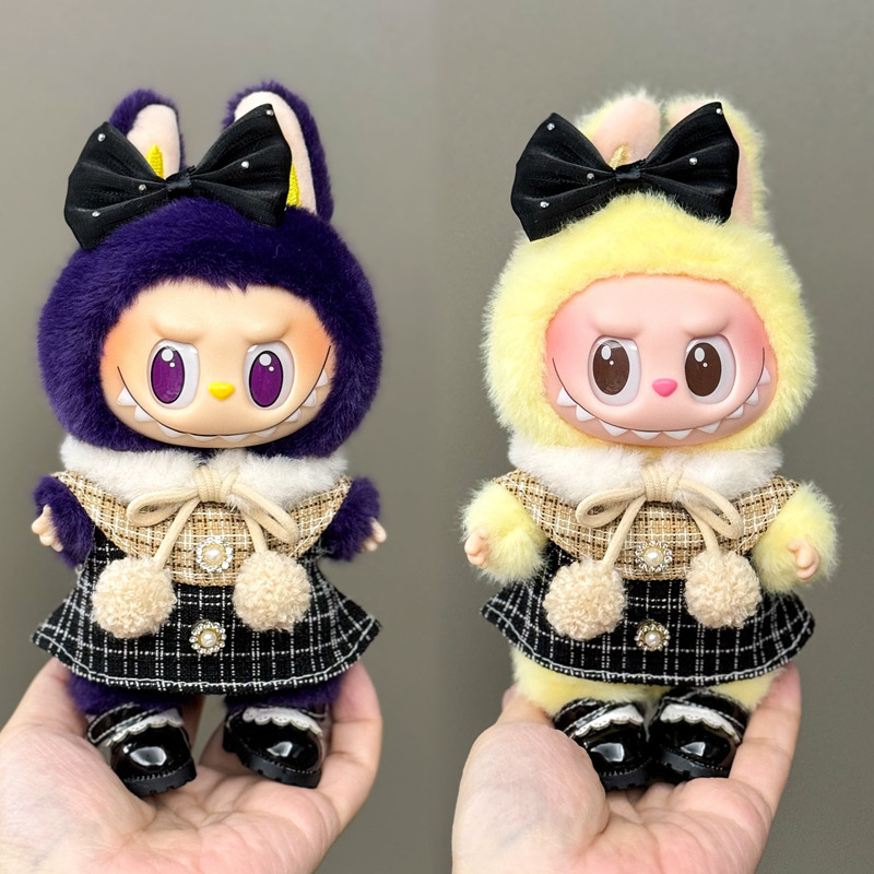 【衣類のみ】ラブブ labubu ベビー服 17cm ペンダント 1代目・2代目 ビニールぬいぐるみ 服セット|undefined