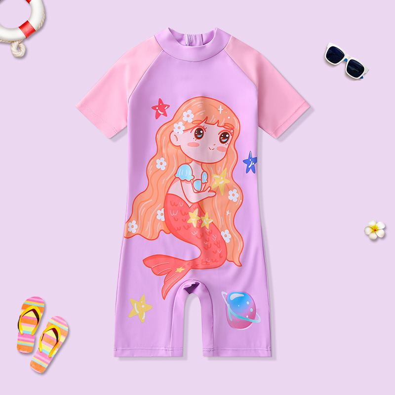 Trajes de baño para niños, niñas lindas, niños, niños, protección solar, confort, set de trajes de baño de primavera para niñas image 11