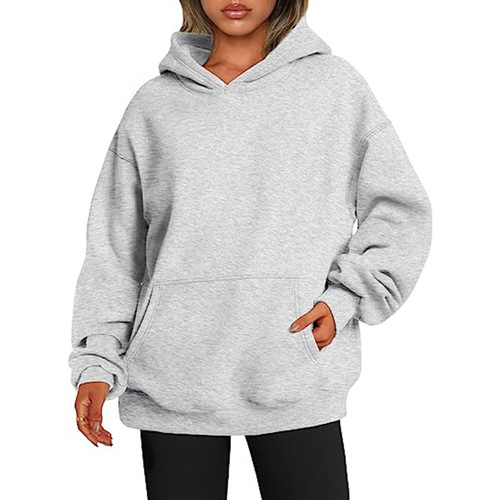 Amazon Europe & US Oversized Drop-Shoulder Hoodie with Hood – Stylish Autumn Thick Hooded Sweater for Women on Independent E-commerce Platform