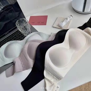 Miracle Half Cup Strapless Shoulder Invisible Bra Tube Top Anti-running Anti-slip Traceless Small Chest Underwear