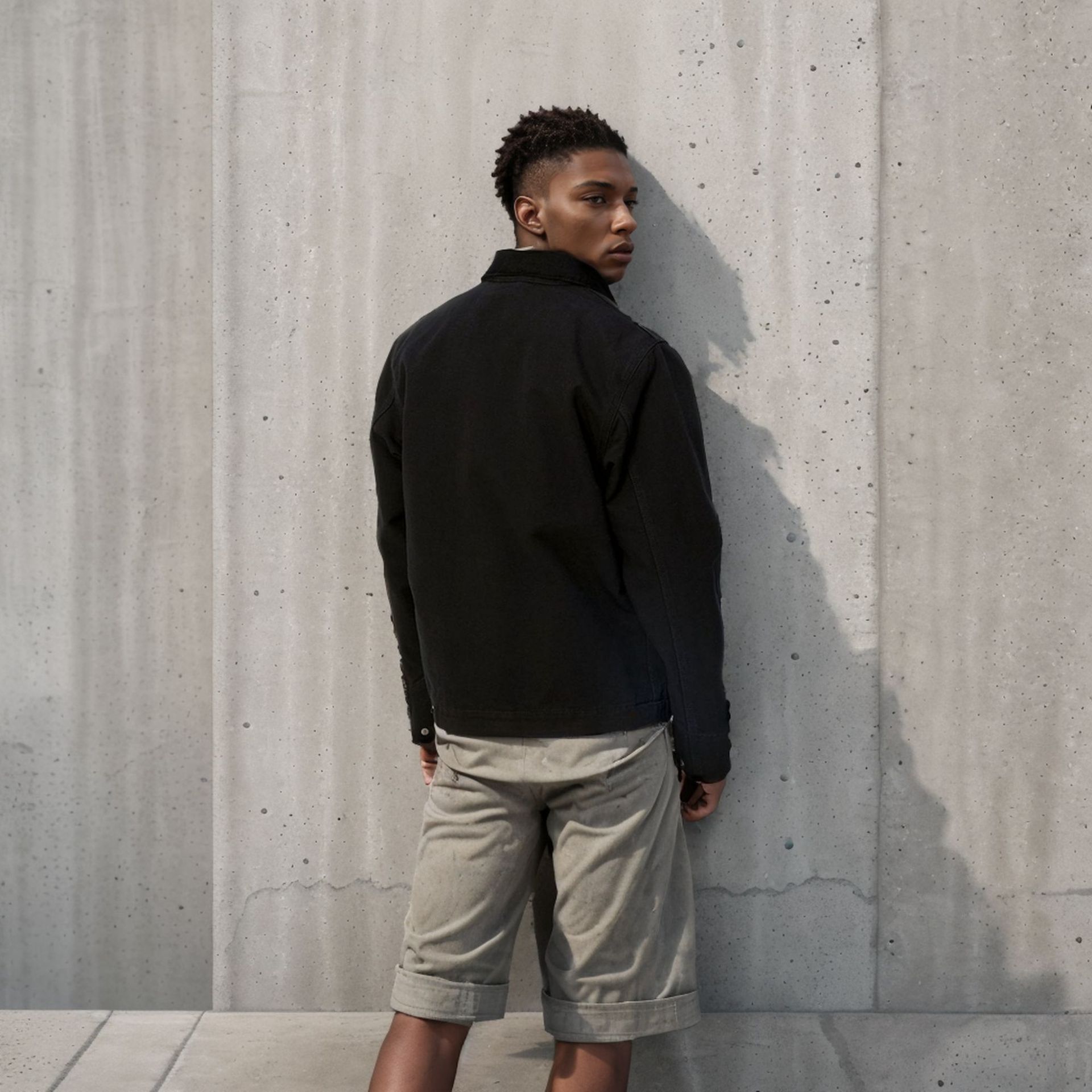 Veste à glissière à col pour homme avec nouvelle couleur bloquée pour le printemps et l'automne_voghion.com