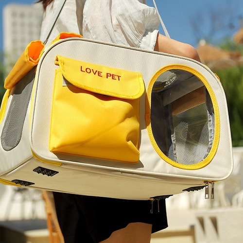 Cat and Dog Carrier Bag, Portable Foldable Pet Travel Bag, Spacecraft Style Large Capacity Breathable Pet Bag