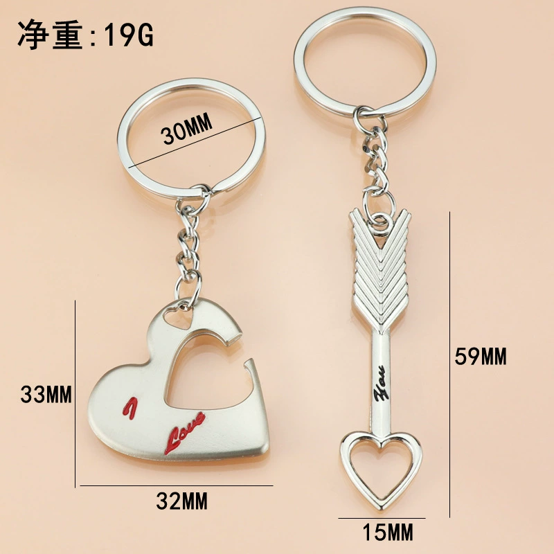 Creative keychain heart shaped, for beloved, Birthday gift