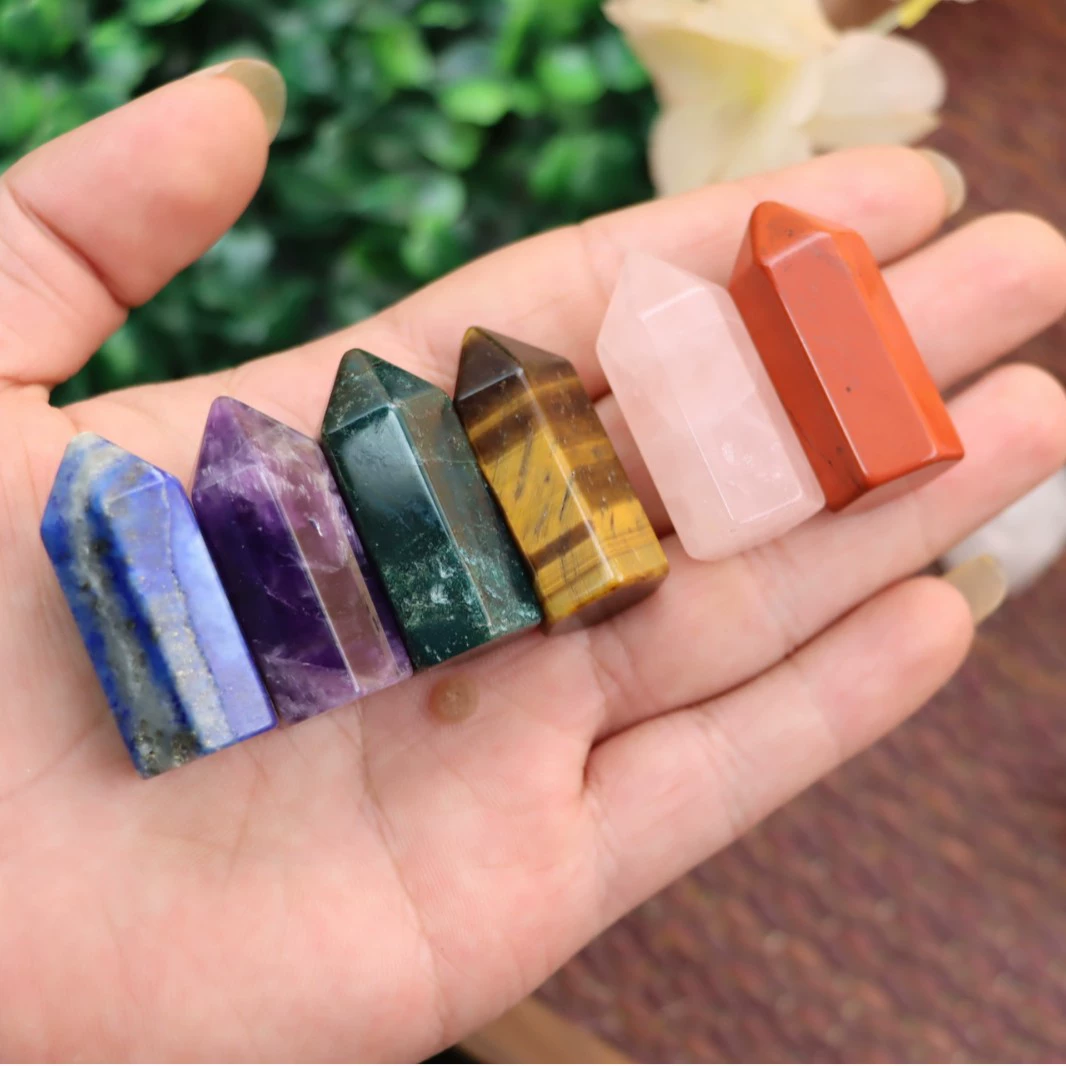  natural water, crystal jade with amethyst, hexagonal natural ore, accessory, handmade, (Cross-border trading)
