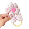 Children's hair rope, elastic hair accessory, 2023 collection, floral print, flowered, no hair damage