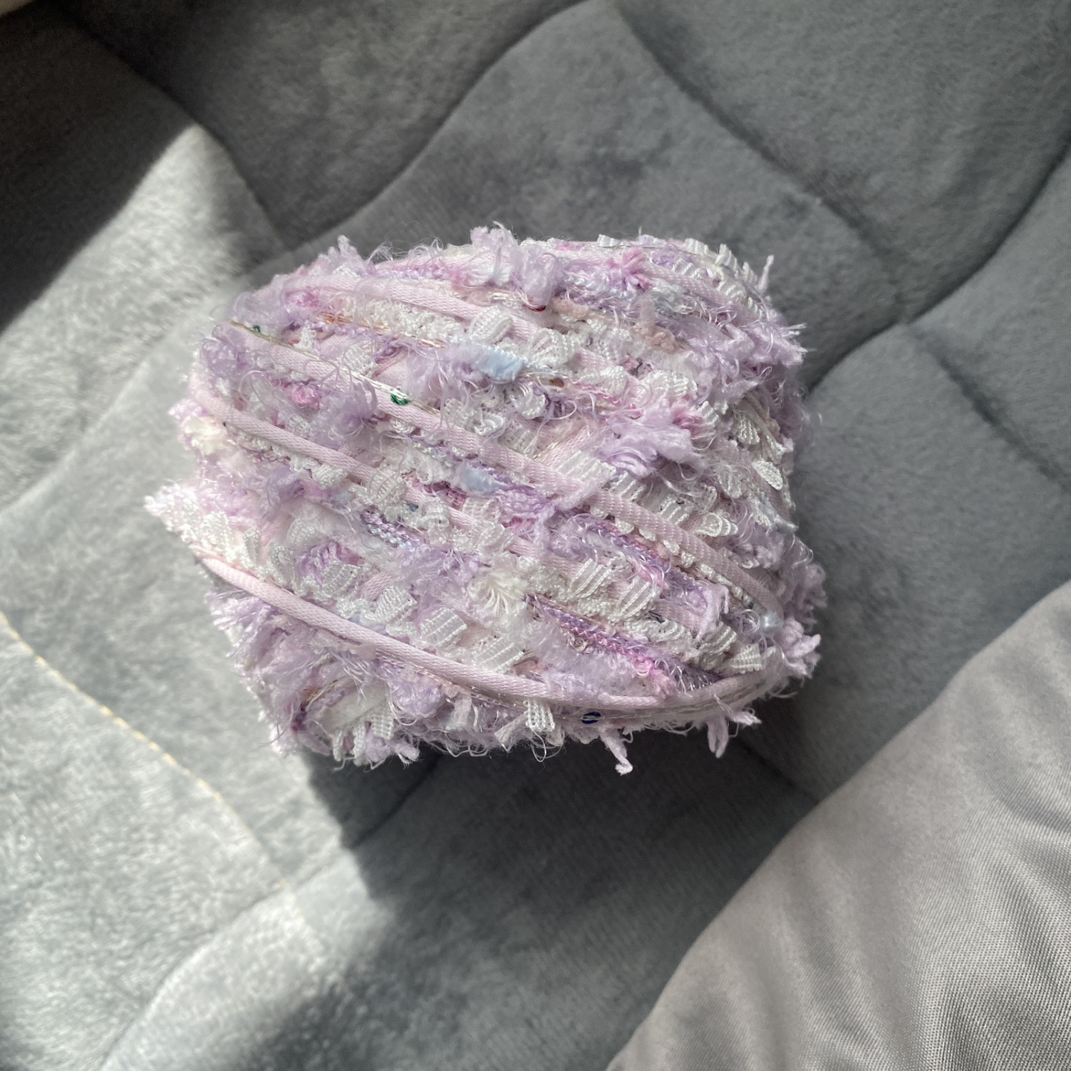 『洛丽塔』特色粉紫色系公主花边手混线毛线团钩针棒针可diy包包