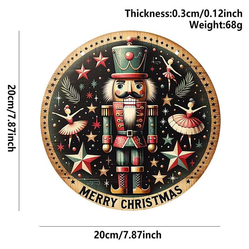 クロスボーダークリスマス木製雪だるまペンダント工芸品クリスマス雰囲気装飾ラウンドサインドアサイン|undefined