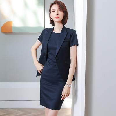 Foreign trade Occupation suit CEO business affairs formal wear coverall summer Thin section Waist Show thin The workplace man 's suit work clothes