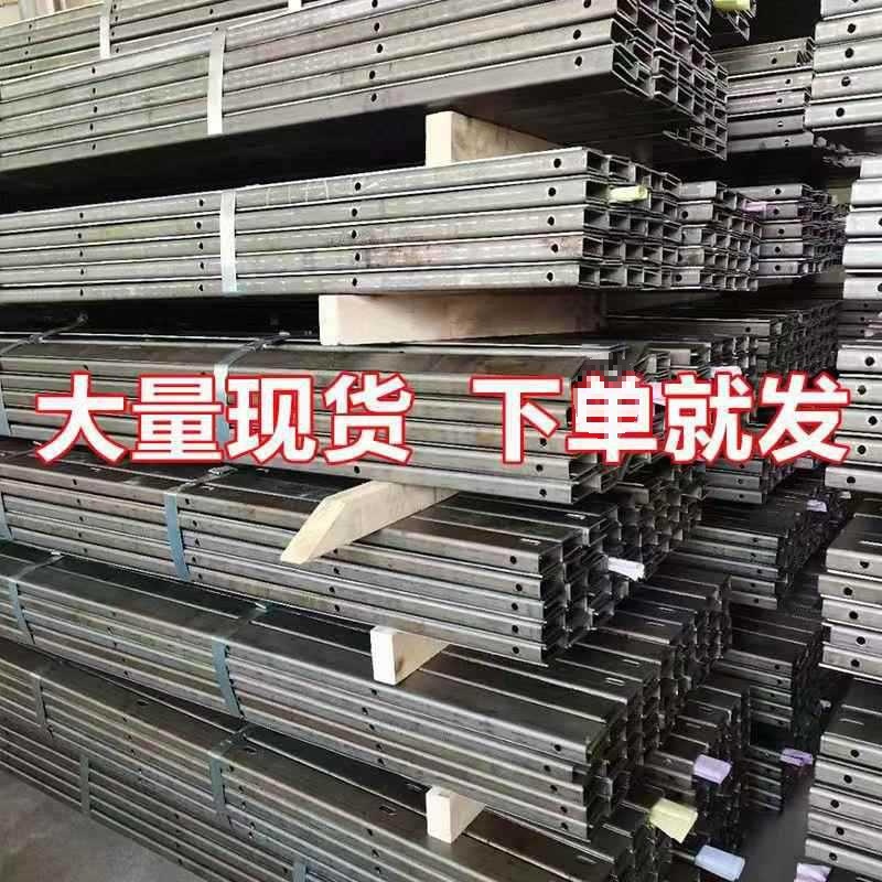 槽卡槽轨道钢槽无框楼梯扶手镀锌护栏阳台栏杆玻璃地U型碳垒德株