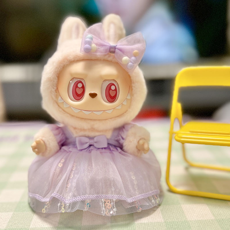 服のみ】第二世代ブラインドボックス ラブブ服 エポキシ樹脂製顔飾り ラブブ シットシットパーティーシリーズ ベビー服 可愛い|undefined